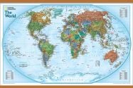 National Geographic World Explorer Map (Wooden hanging bars)
