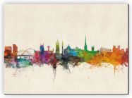 Medium Newcastle City Skyline (Canvas)