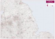 Northern England and the Midlands Postcode District Map