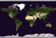 Medium Satellite Map of the World (Hanging bars)