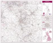 Sheffield Postcode Sector Map (Pinboard)