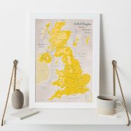 UK as Art Map - Daffodil