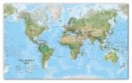 Large World Wall Map Environmental (Canvas)