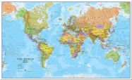 Huge World Wall Map Political (Pinboard)