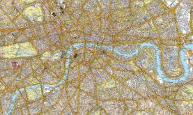 A-Z Canvas London Street Map
