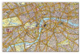 Medium A-Z Canvas London Street Map (Canvas)