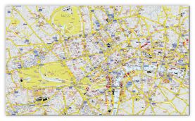 Huge A-Z Visitors' Map London (Canvas)