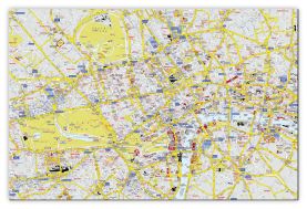 Large A-Z Visitors' Map London (Canvas)