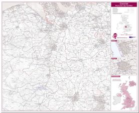 Chester Postcode Sector Map (Pinboard)