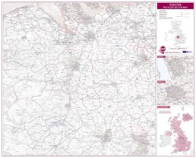 Chester Postcode Sector Map (Raster digital)