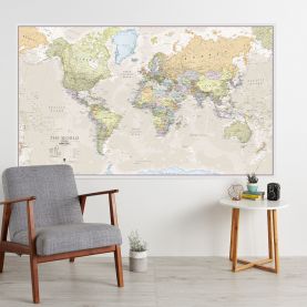 Huge Classic World Map (Laminated)