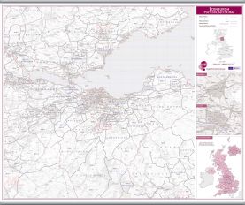 Edinburgh Postcode Sector Map (Hanging bars)