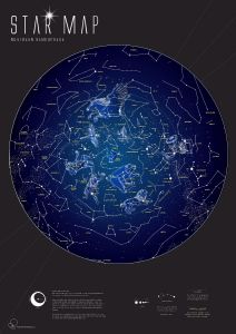 Glow in the Dark Star Map (Silk Art Paper - Pack of 2)