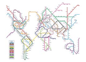 Metro Subway Map of the World 
