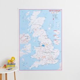 Doodle UK Map (Paper)