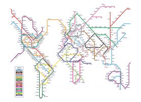 Metro Subway Map of the World 
