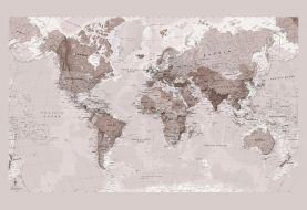 Neutral World Map Wallpaper (Sample)