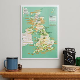 Scratch Off British National Parks & Outdoors Print (Silk Art Paper)