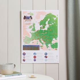 Scratch Off European City Breaks Print (Silk Art Paper)
