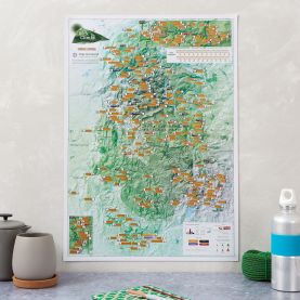 Scratch Off Peak District Rock Climbs Print (Silk Art Paper)