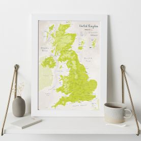 UK as Art Map - Parakeet