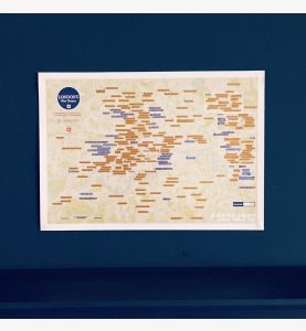 English Heritage Scratch Off London's Blue Plaques Print (Silk Art Paper)