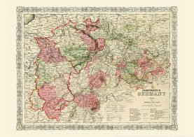 Vintage Johnsons Map of Germany No 2