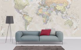 Classic World Map Wallpaper