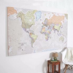 Huge Classic World Map (Canvas)
