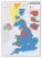 Huge UK Parliamentary Constituency Boundary Wall Map (December 2019 results) (Canvas)