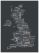 Large Great Britain UK City Text Art Map - Black (Pinboard & wood frame - White)