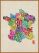 Large Text Art Map of France (Pinboard & wood frame - Teak)
