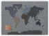 Extra Small Denim Map of the World (Canvas)