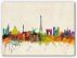 Extra Small Paris City Skyline (Canvas)