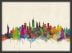 Small New York City Skyline (Pinboard & wood frame - Black)