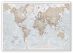 Medium The World Is Art - Wall Map Neutral (Canvas)