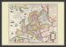 Small Vintage Gerard Mercator Europe Map 1606 (Wood Frame - Black)