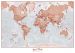 Personalised World Is Art - Wall Map Red
