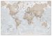Medium The World Is Art - Wall Map Neutral (Silk Art Paper)