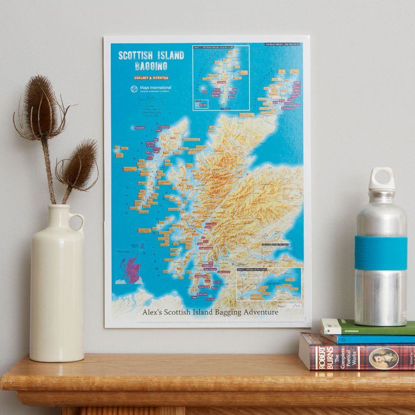 Scratch off Scottish Island Bagging Print