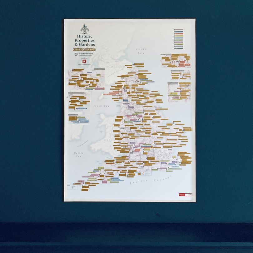 English Heritage Scratch Off Sites Print