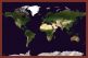 Small Satellite Map of the World (Pinboard & framed - Dark Oak)