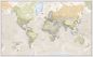 Small Classic World Map (Raster digital)
