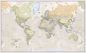 Medium Classic World Map (Silk Art Paper)