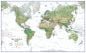 Huge World Wall Map Environmental White Ocean (Paper)