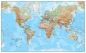 Huge World Wall Map Physical (Laminated)