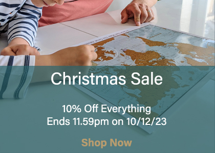 10% Off Christmas Map Gifts
