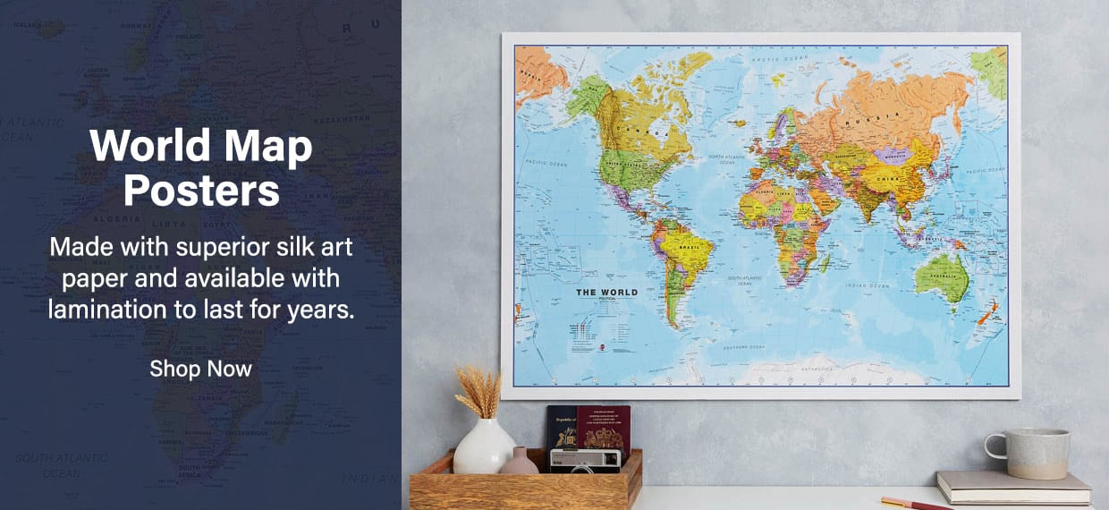 Buy World Wall Maps Online Maps International